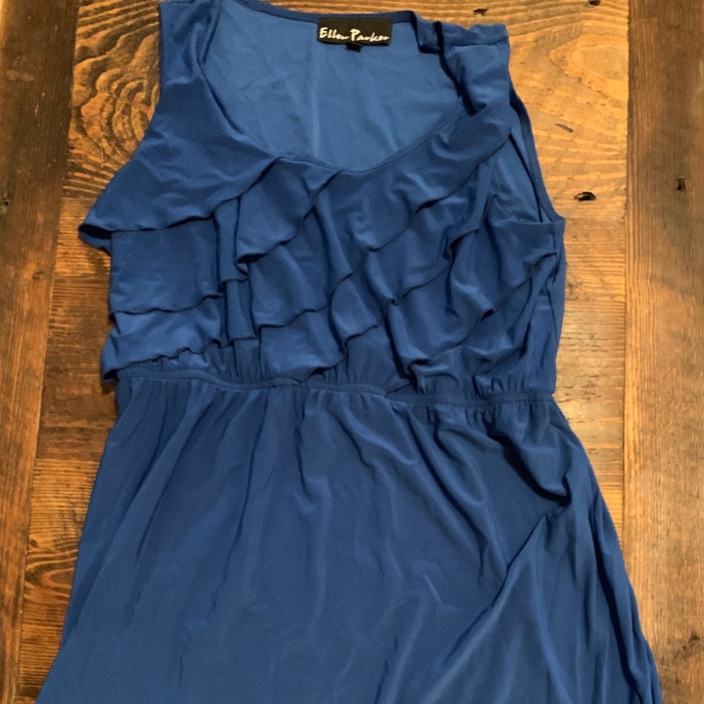 Blue stretchy dress